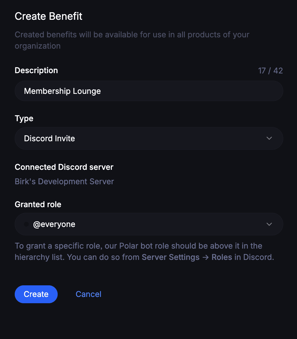 Discord Benefit - Customize Roles